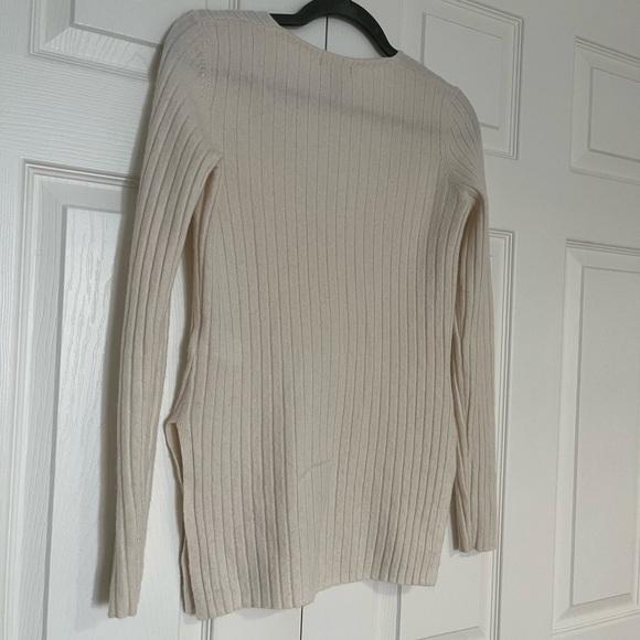 H&M 100% CASHMERE RIBBED LONG SLEEVE SWEATER SMALL - Picture 3 of 6